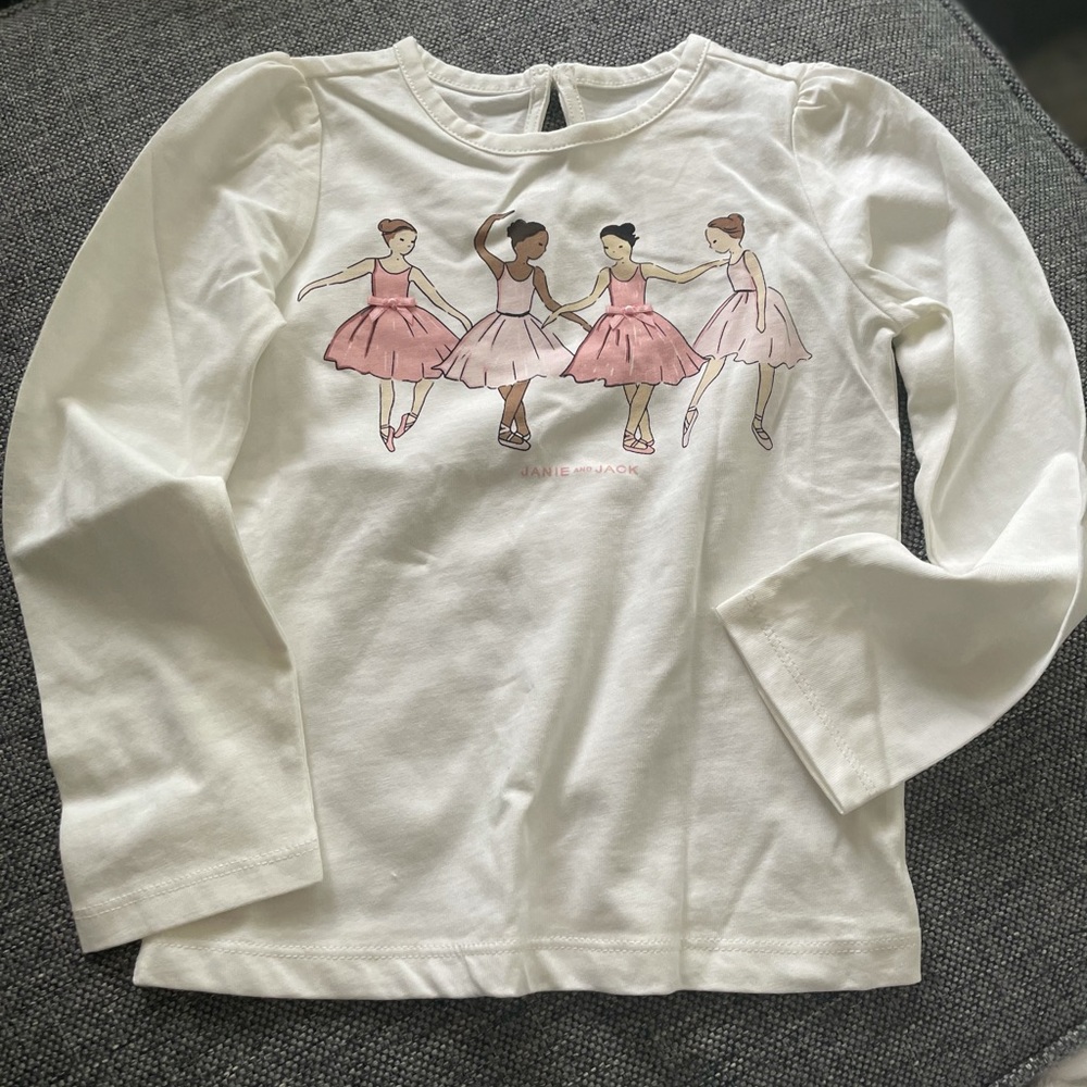 Janie & jack ballet girls t shirt new with tags